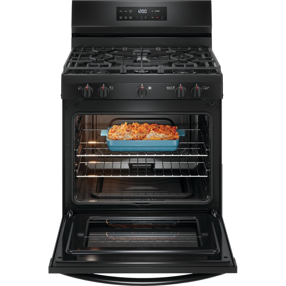  Frigidaire 30-inch Freestanding Gas Range with Even Baking Technology FCRG3062AB IMAGE 2
