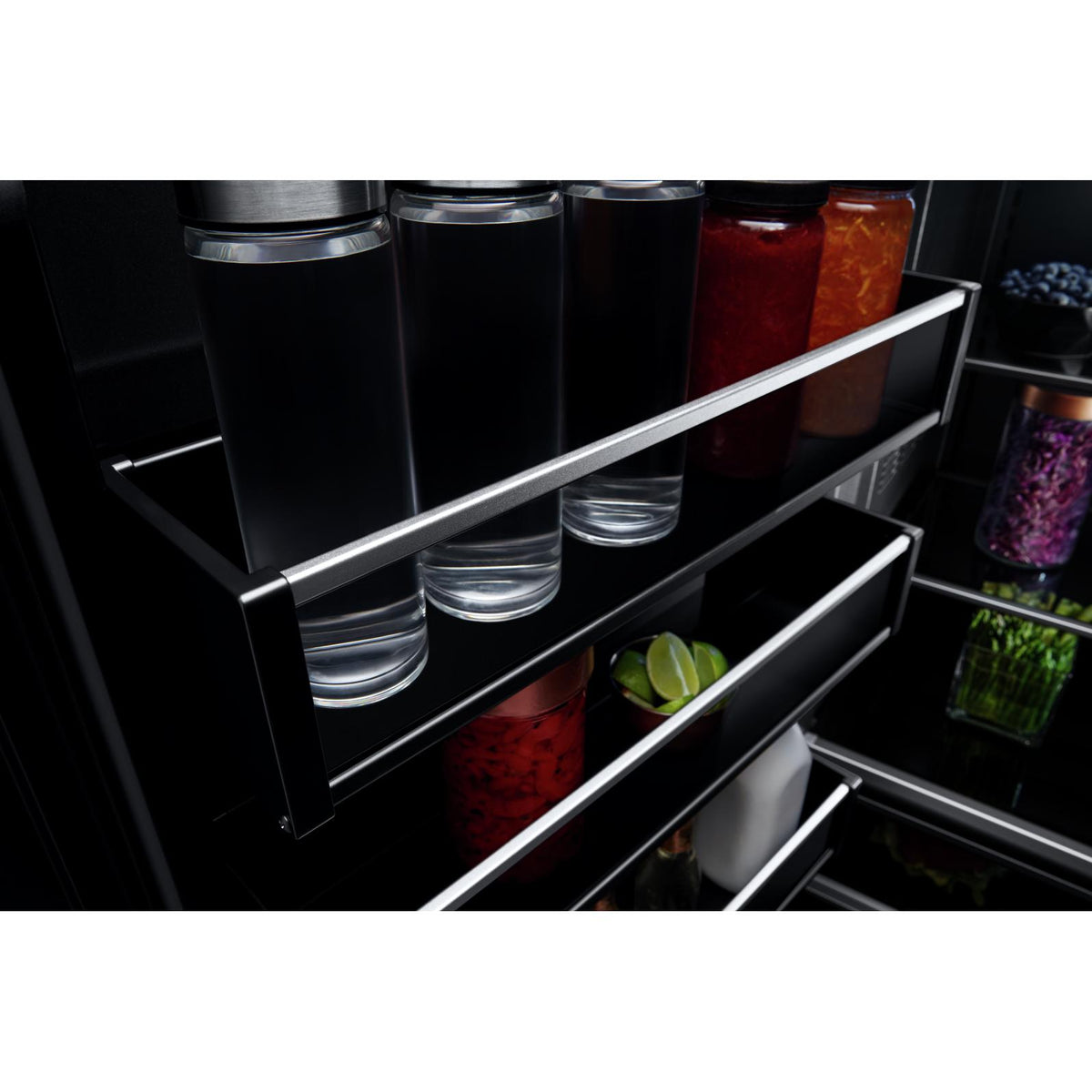  JennAir 30-inch, 16.3 cu.ft. Built-in Bottom Freezer Refrigerator with Obsidian Interior JBBFL30NMX IMAGE 9