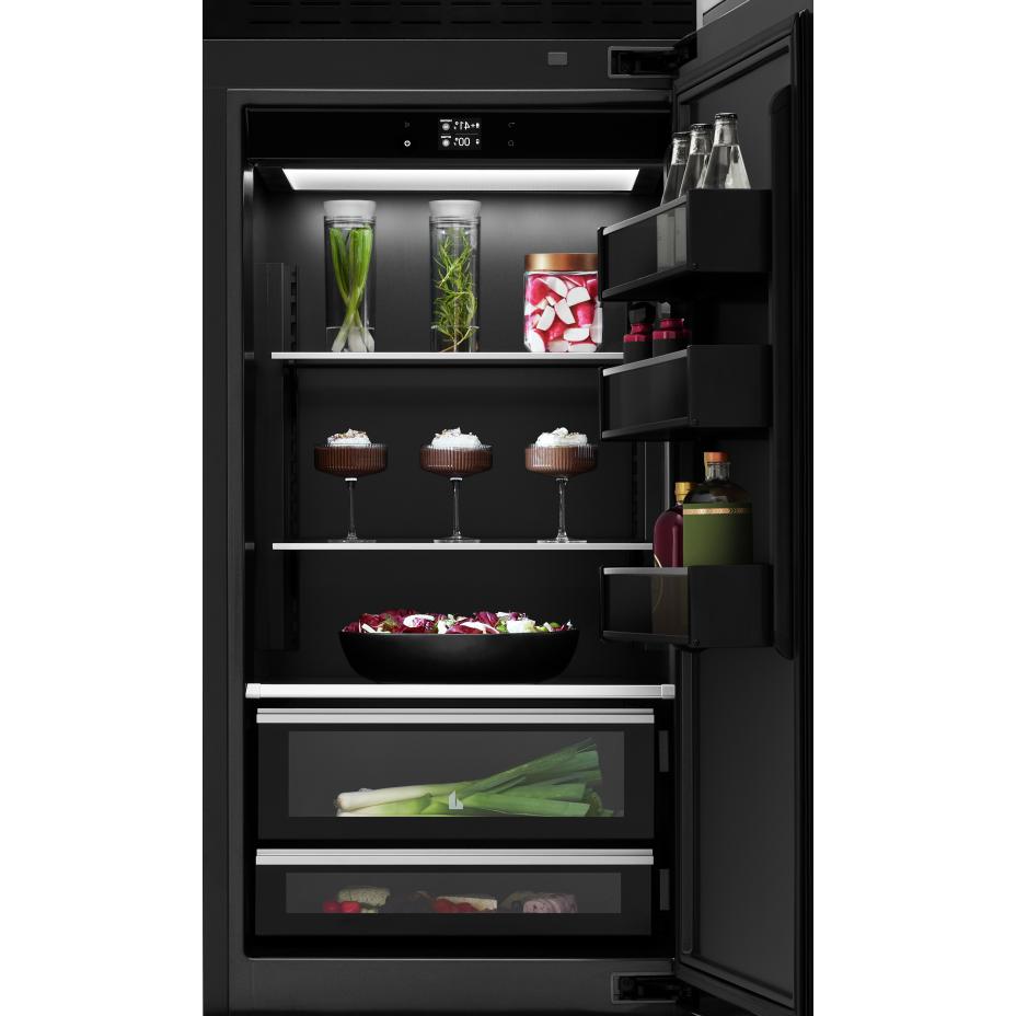  JennAir 30-inch, 16.3 cu.ft. Built-in Bottom Freezer Refrigerator with Obsidian Interior JBBFR30NMX IMAGE 2