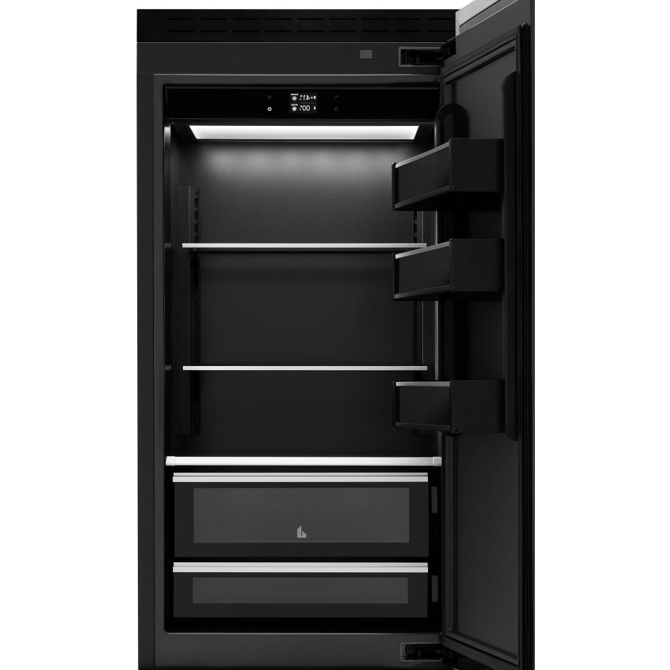  JennAir 30-inch, 16.3 cu.ft. Built-in Bottom Freezer Refrigerator with Obsidian Interior JBBFR30NMX IMAGE 3