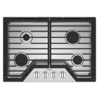  Whirlpool 30-inch Built-in Gas Cooktop with EZ-2-Lift™ Hinged Cast-Iron Grates WCGK5030PS IMAGE 1
