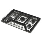  Whirlpool 30-inch Built-in Gas Cooktop with SpeedHeat™ Burner WCGK7030PS IMAGE 3