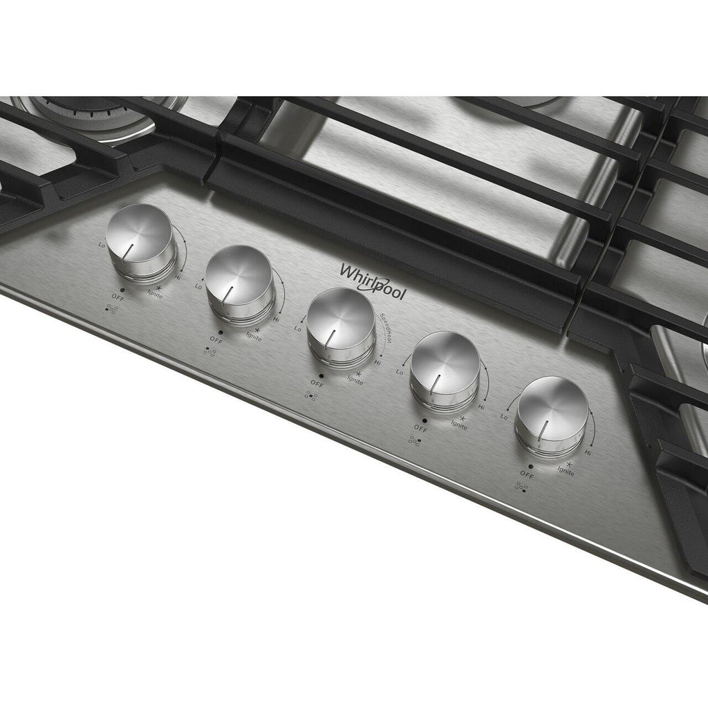  Whirlpool 30-inch Built-in Gas Cooktop with SpeedHeat™ Burner WCGK7030PS IMAGE 4