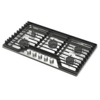  Whirlpool 36-inch Built-in Gas Cooktop with EZ-2-Lift™ Hinged Cast-Iron Grates WCGK7036PS IMAGE 2