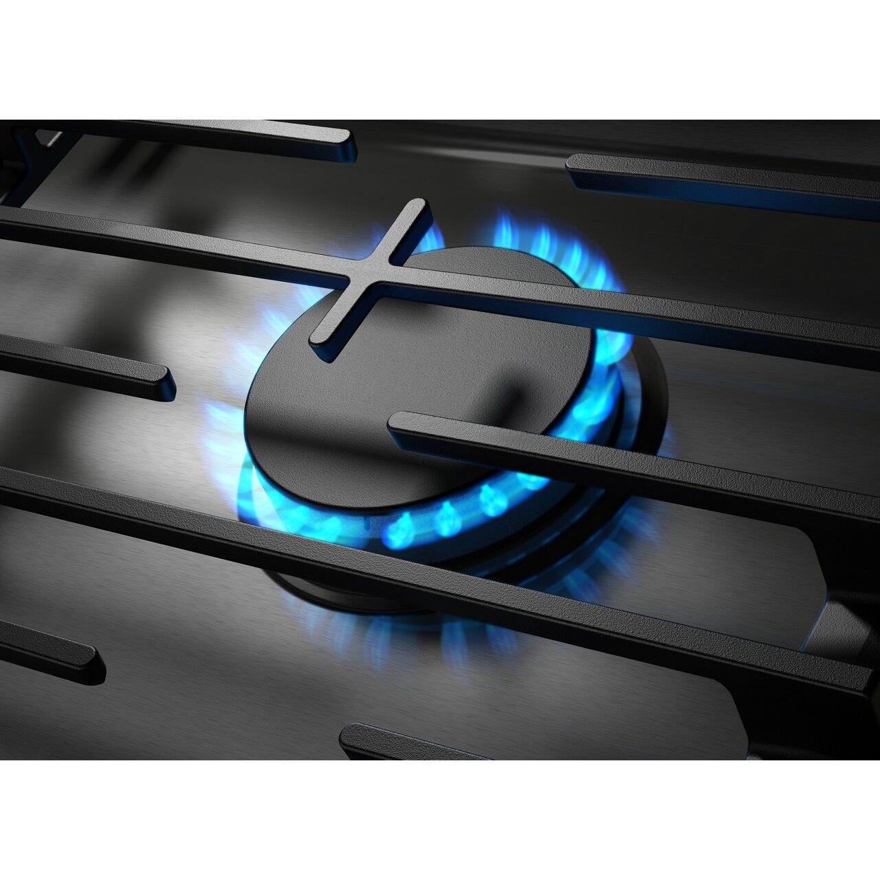  Whirlpool 36-inch Built-in Gas Cooktop with EZ-2-Lift™ Hinged Cast-Iron Grates WCGK7036PS IMAGE 4