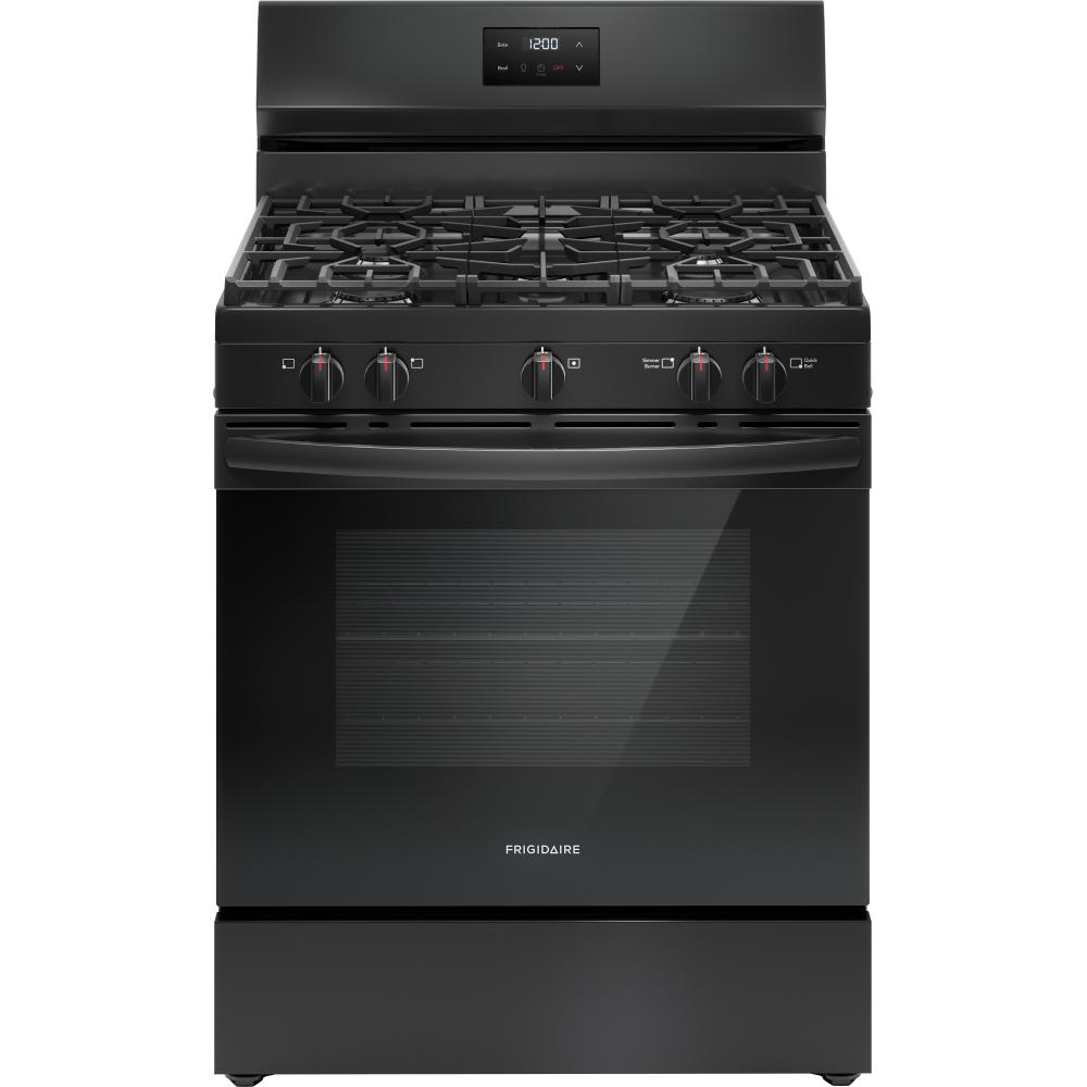  Frigidaire 30-inch Freestanding Gas Range with 5 Burners FCRG3052BB IMAGE 1