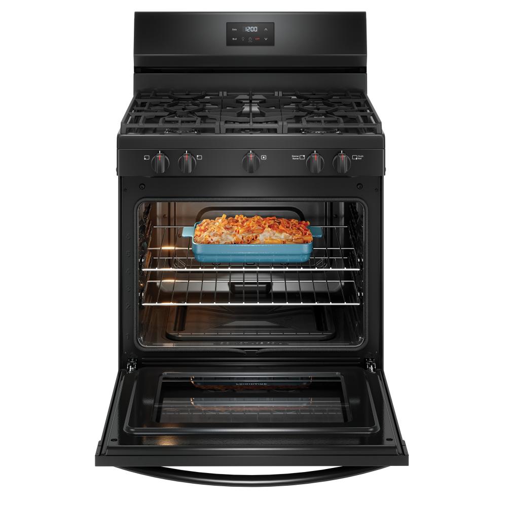  Frigidaire 30-inch Freestanding Gas Range with 5 Burners FCRG3052BB IMAGE 2