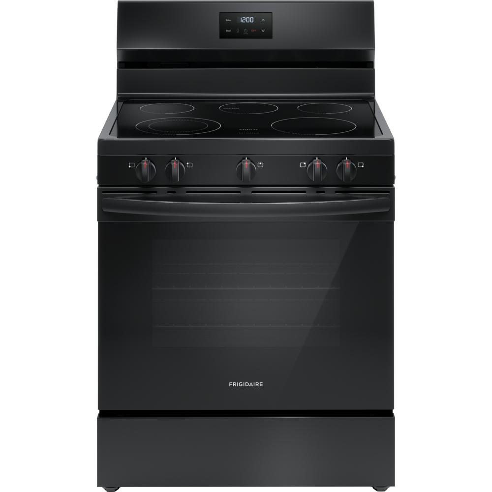  Frigidaire 30-inch Freestanding Electric Range with Even Baking Technology FCRE3052BB IMAGE 1