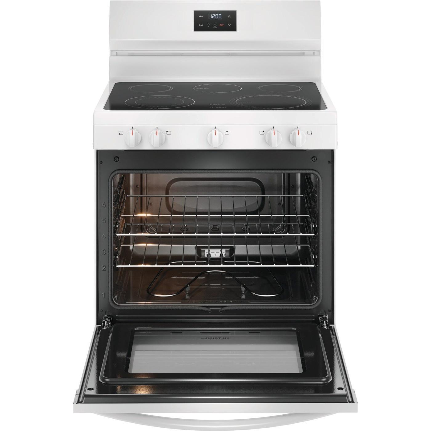  Frigidaire 30-inch Freestanding Electric Range with Even Baking Technology FCRE3052BW IMAGE 2