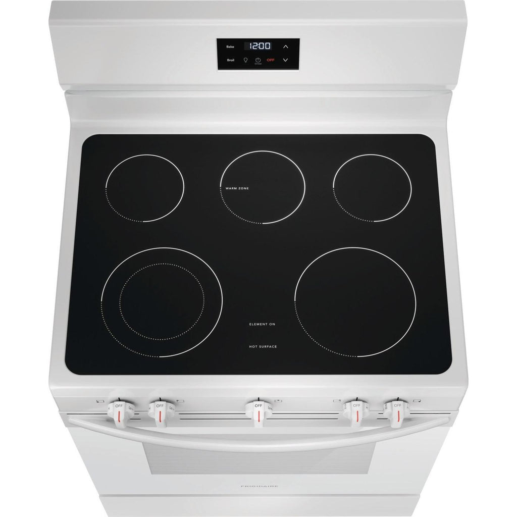  Frigidaire 30-inch Freestanding Electric Range with Even Baking Technology FCRE3052BW IMAGE 3