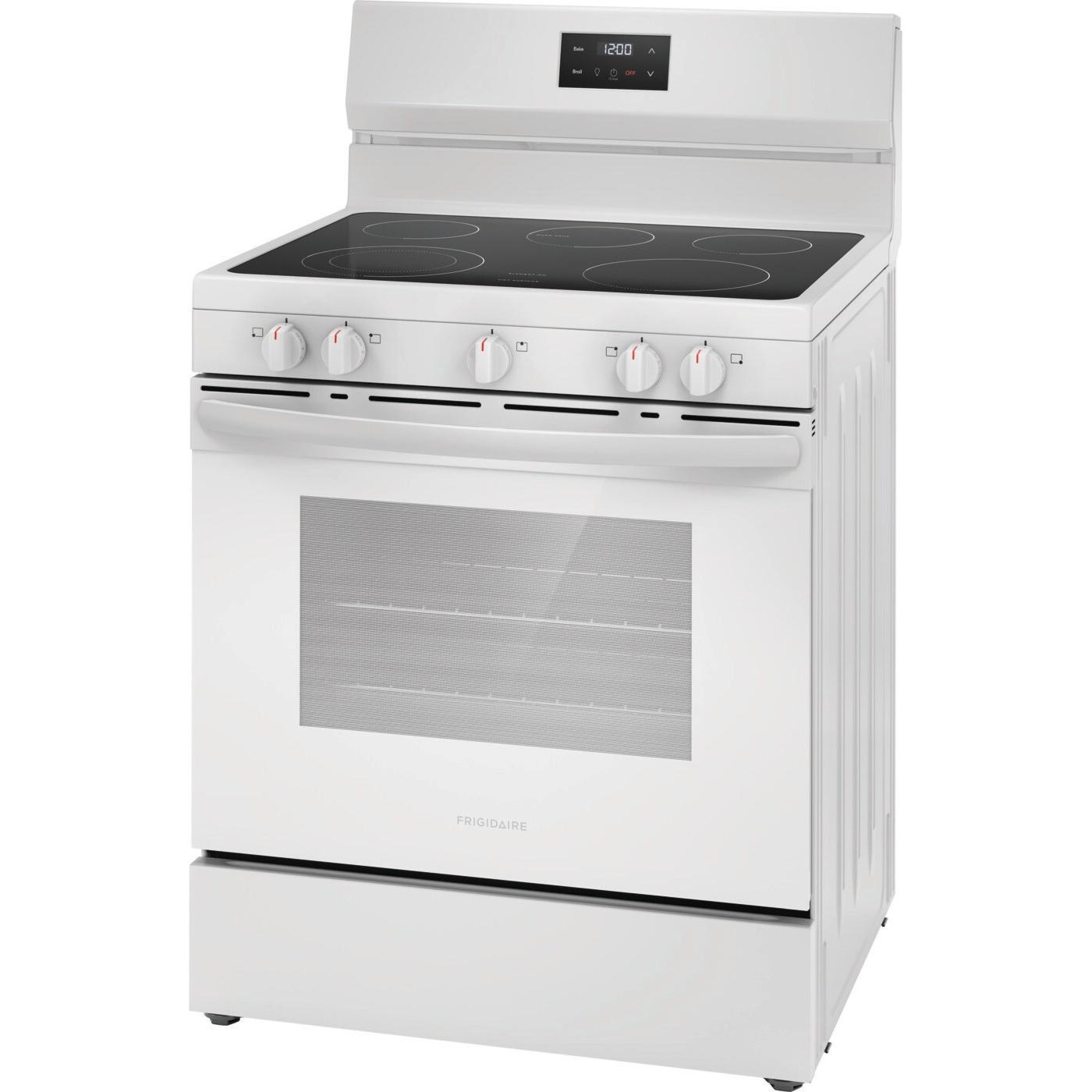  Frigidaire 30-inch Freestanding Electric Range with Even Baking Technology FCRE3052BW IMAGE 4