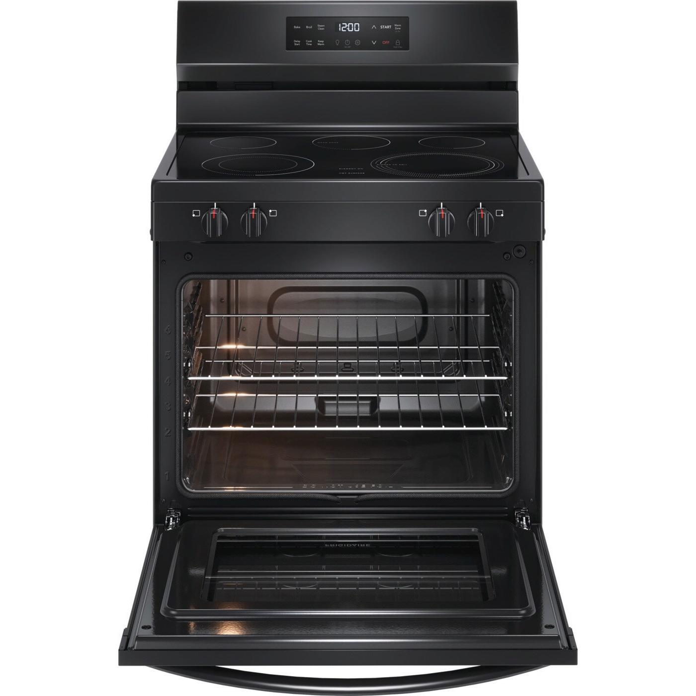  Frigidaire 30-inch Freestanding Electric Range with EvenTemp™ FCRE3062AB IMAGE 2