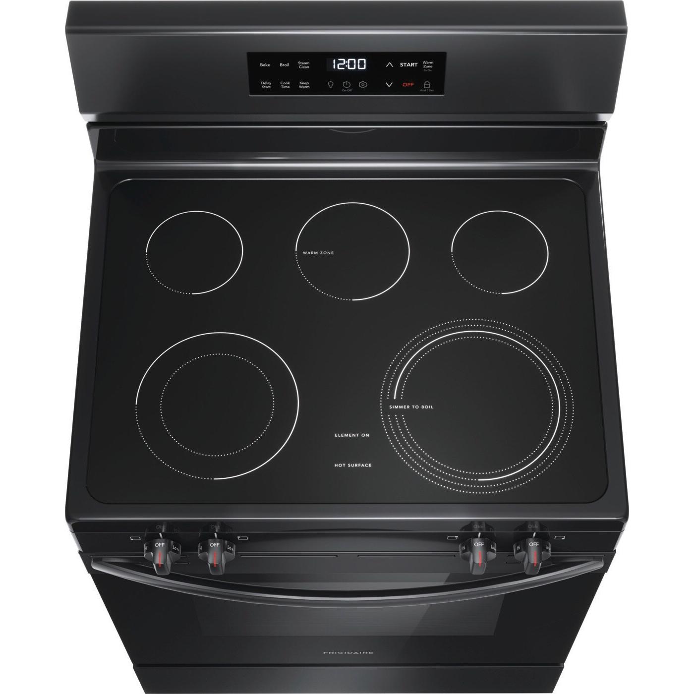  Frigidaire 30-inch Freestanding Electric Range with EvenTemp™ FCRE3062AB IMAGE 3