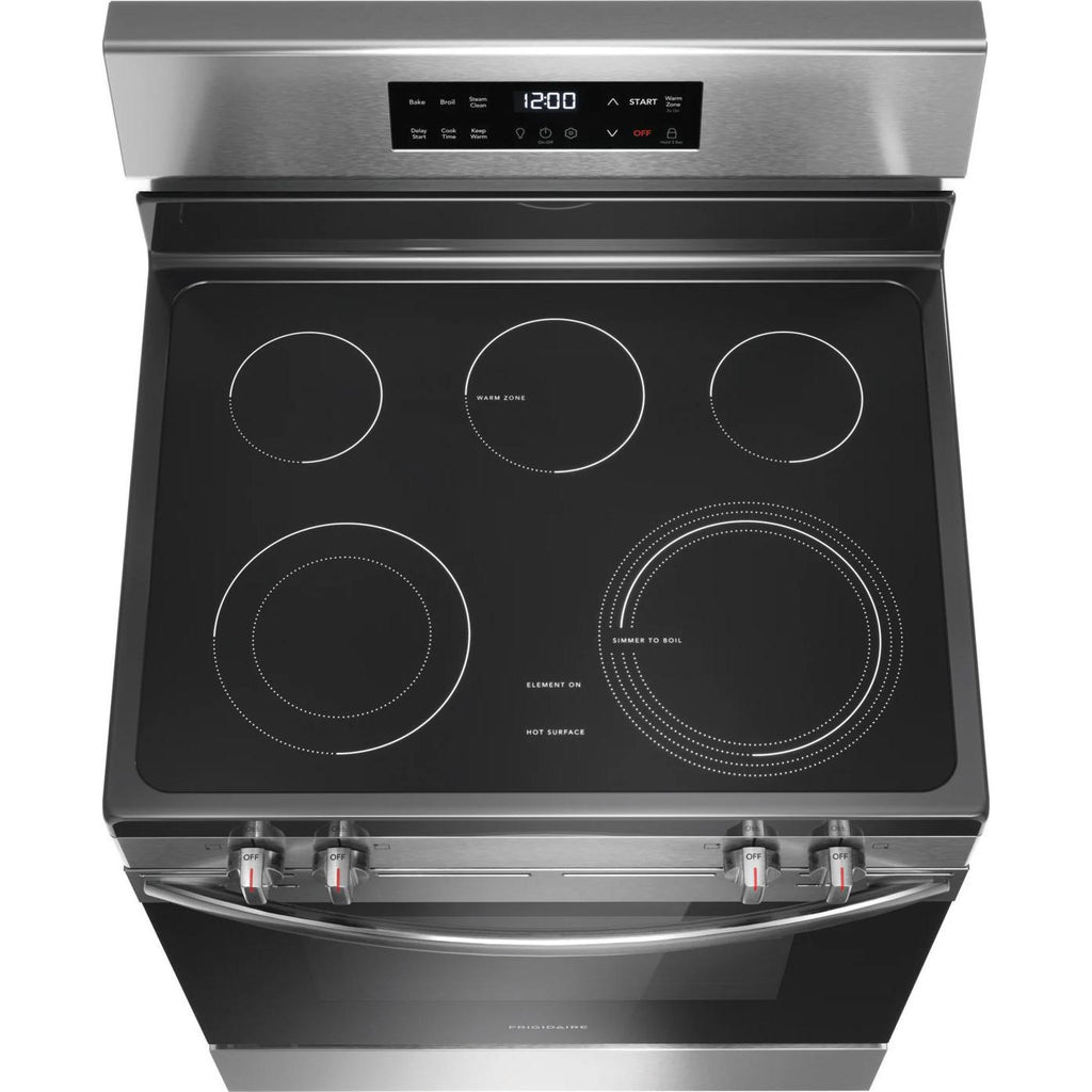  Frigidaire 30-inch Freestanding Electric Range with EvenTemp™ FCRE3062AS IMAGE 3