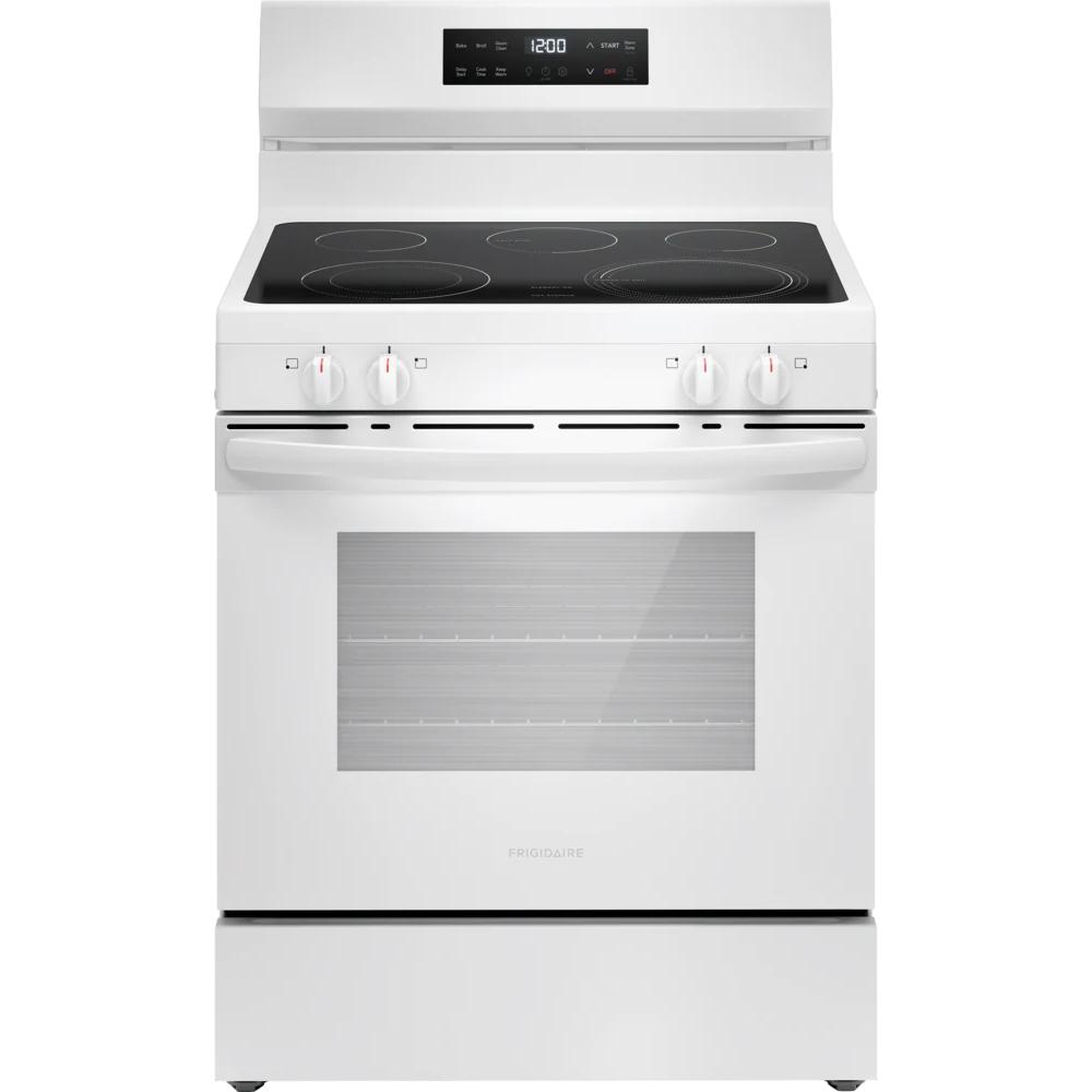  Frigidaire 30-inch Freestanding Electric Range with EvenTemp™ FCRE3062AW IMAGE 1