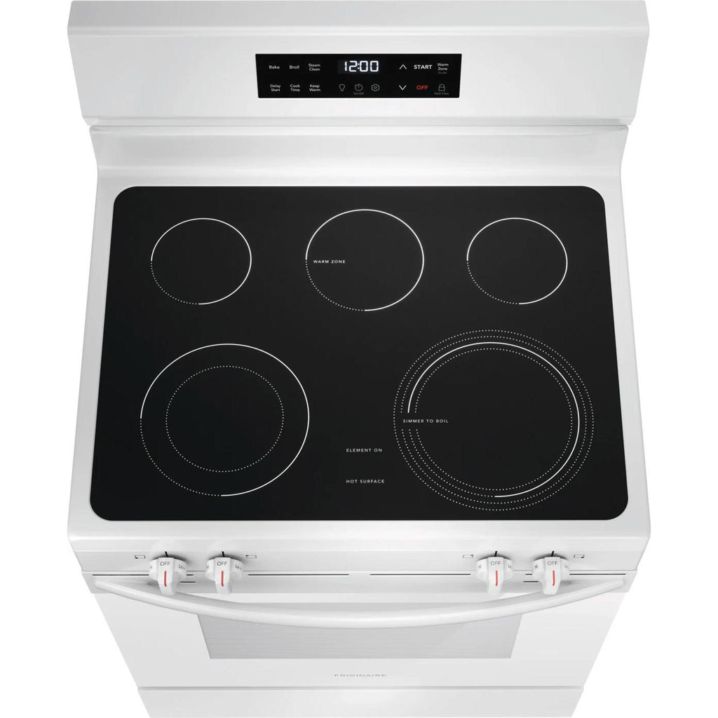  Frigidaire 30-inch Freestanding Electric Range with EvenTemp™ FCRE3062AW IMAGE 3