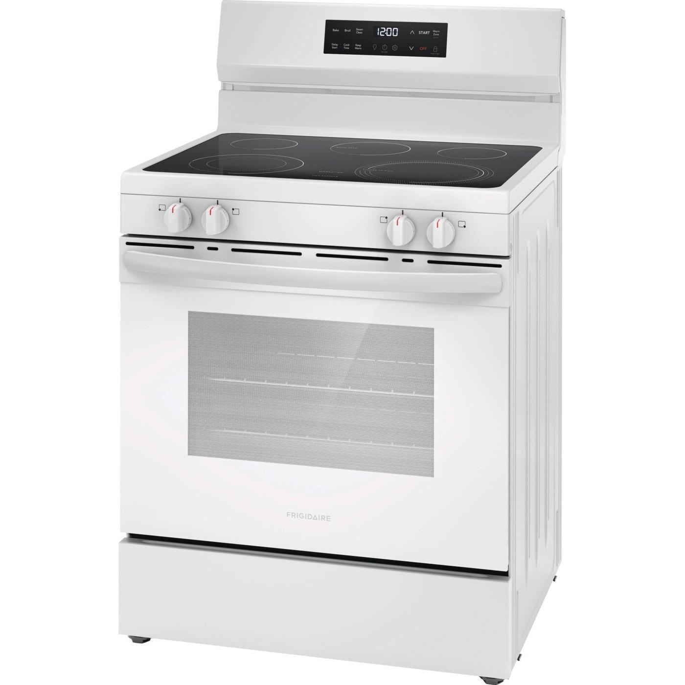  Frigidaire 30-inch Freestanding Electric Range with EvenTemp™ FCRE3062AW IMAGE 4