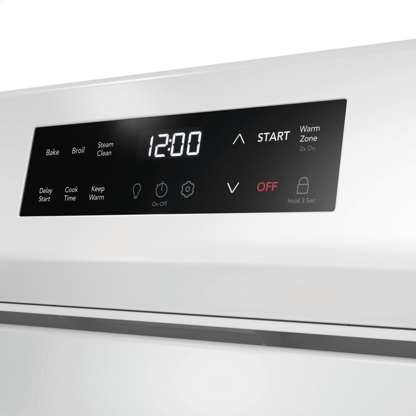  Frigidaire 30-inch Freestanding Electric Range with EvenTemp™ FCRE3062AW IMAGE 5