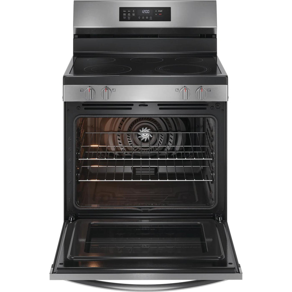  Frigidaire 30-inch Freestanding Electric Range with EvenTemp™ FCRE3083AS IMAGE 2