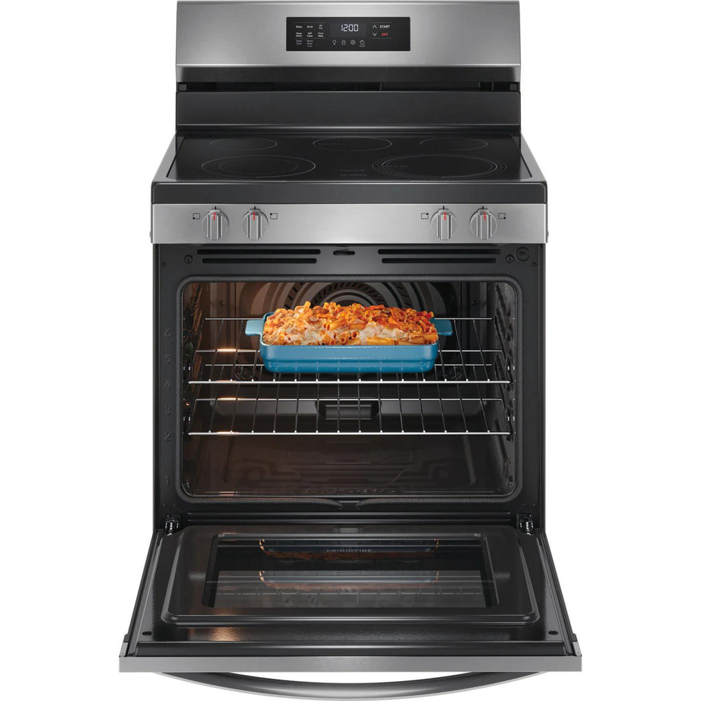  Frigidaire 30-inch Freestanding Electric Range with EvenTemp™ FCRE3083AS IMAGE 3