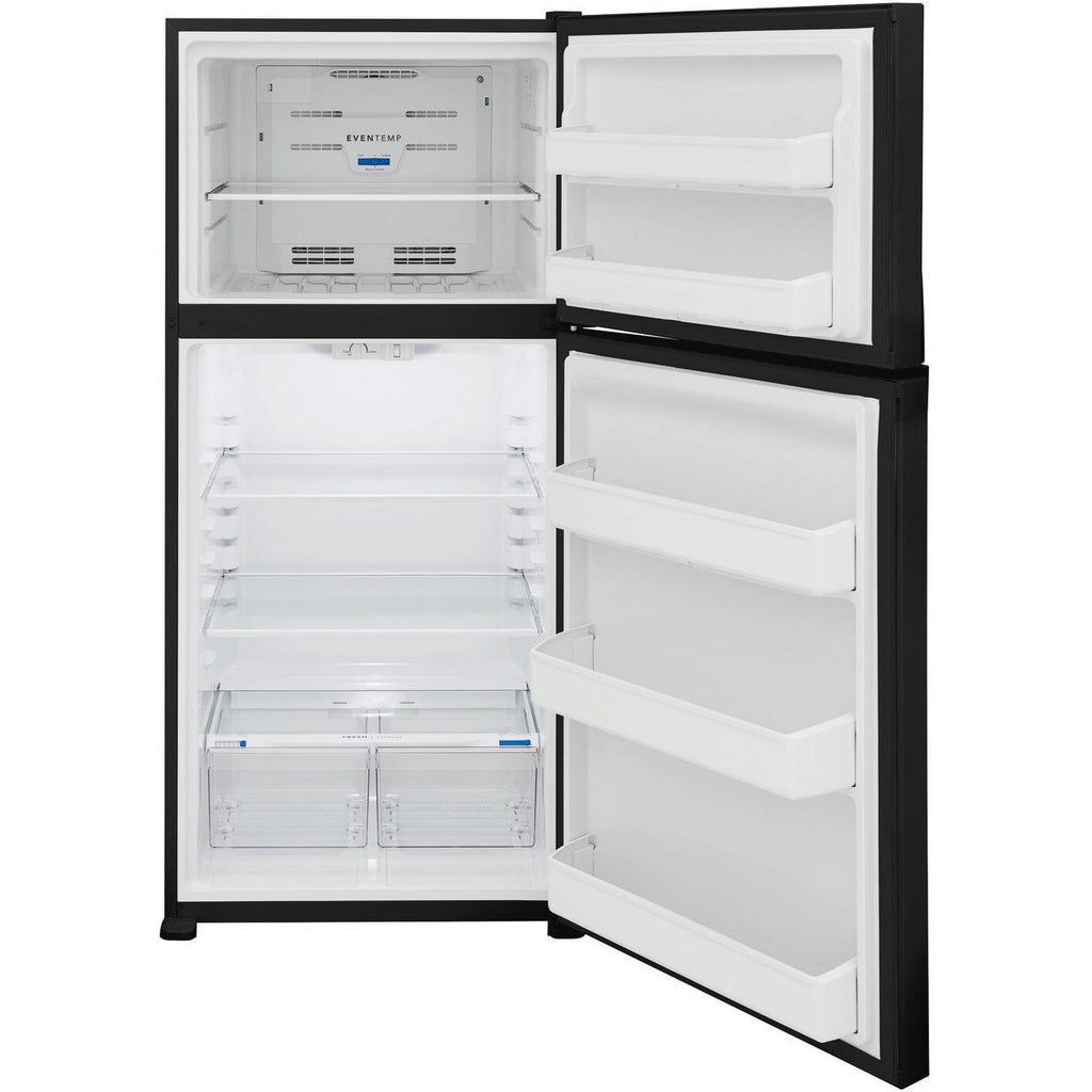  Frigidaire 30-inch, 20.0 cu. ft. Freestanding Top Freezer Refrigerator with EvenTemp™ Cooling System FFHT2022AB IMAGE 3