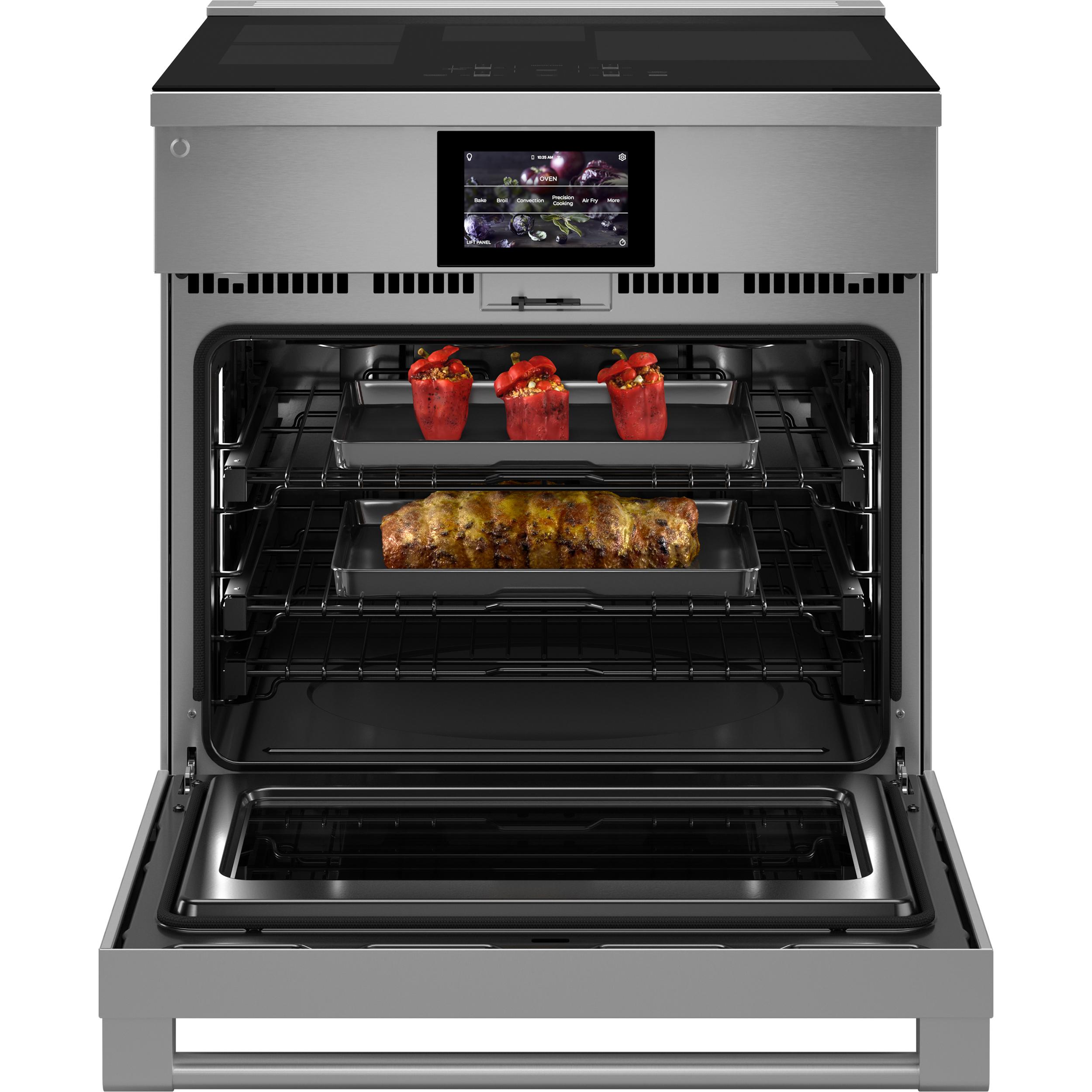  Monogram 30-inch Freestanding Induction Range with Wi-Fi Built-in ZHP304ETVSS IMAGE 2