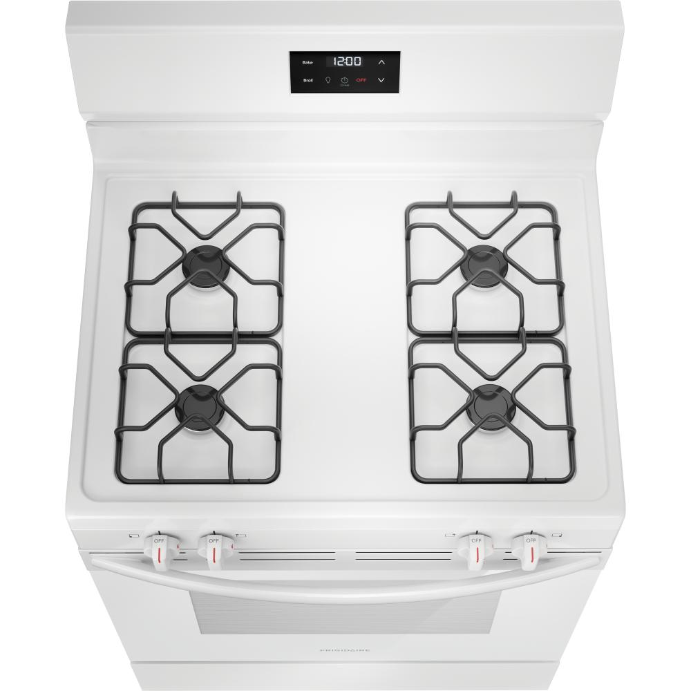  Frigidaire 30-inch Freestanding Gas Range FCRG3051BW IMAGE 4