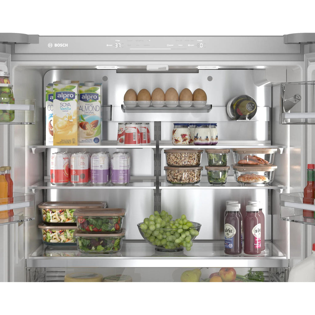  Bosch 36-inch, 20.5 cu.ft. Counter Depth French 4-Door Refrigerator with FlexBar™ B36CL81ENW IMAGE 8