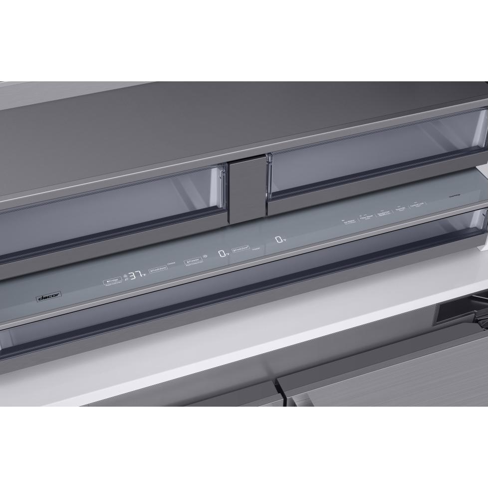  Dacor 48-inch, 27.7 cu.ft. Built-in French 4-Door Refrigerator with 3DLighting™ DRF485300AP/DA IMAGE 5