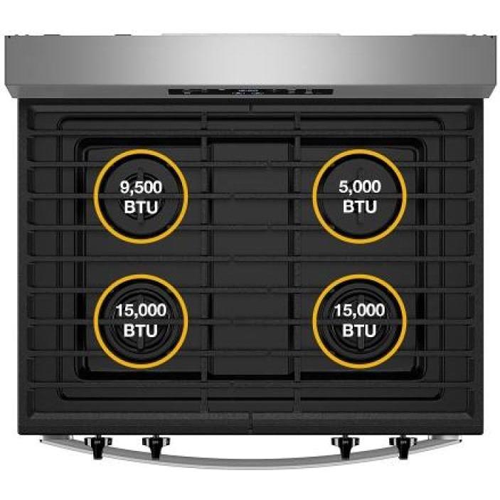  Whirlpool 30-inch Freestanding Gas Range WFGS3530RW IMAGE 12
