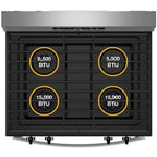  Whirlpool 30-inch Freestanding Gas Range WFGS3530RW IMAGE 12