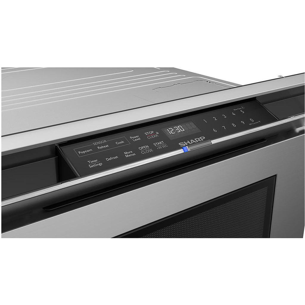  Sharp 24-inch, 1.2 cu. ft. Built-in Microwave Oven with Wi-Fi SMD2479KSC IMAGE 4