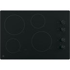  GE 30-inch Built-in Electric Cooktop JP3030DWBB IMAGE 1
