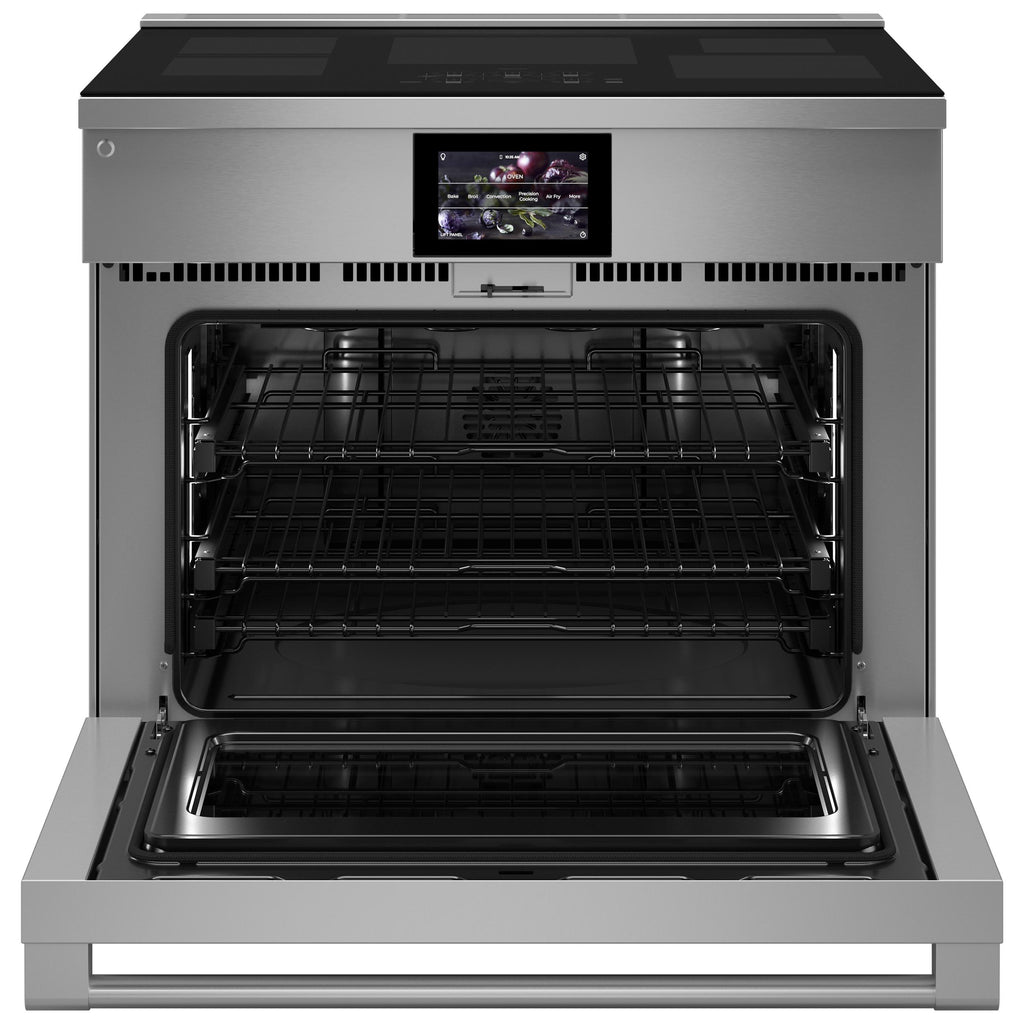  Monogram 36-inch Freestanding Induction Range with Wi-Fi Built-in ZHP365ETVSS IMAGE 3