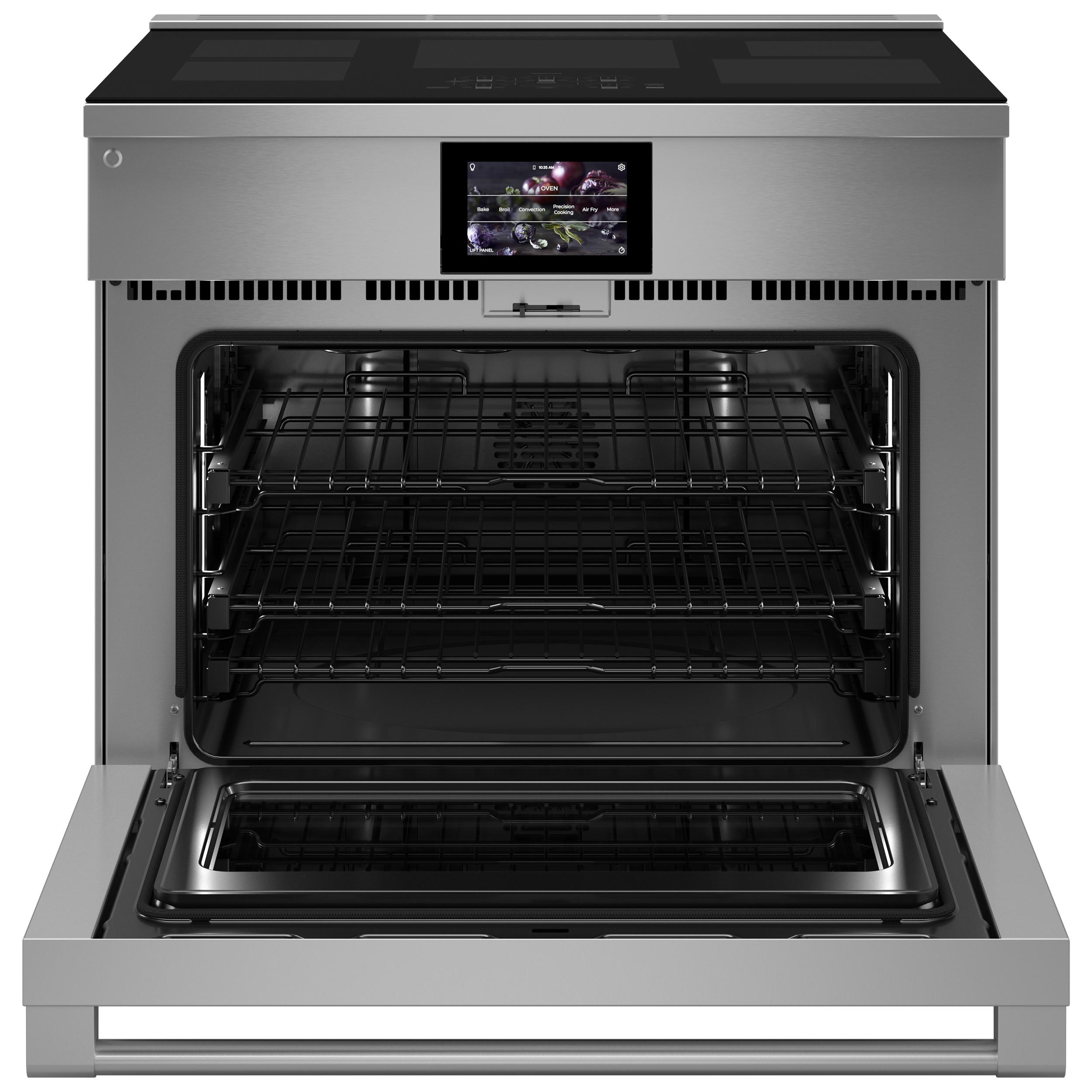  Monogram 36-inch Freestanding Induction Range with Wi-Fi Built-in ZHP365ETVSS IMAGE 3