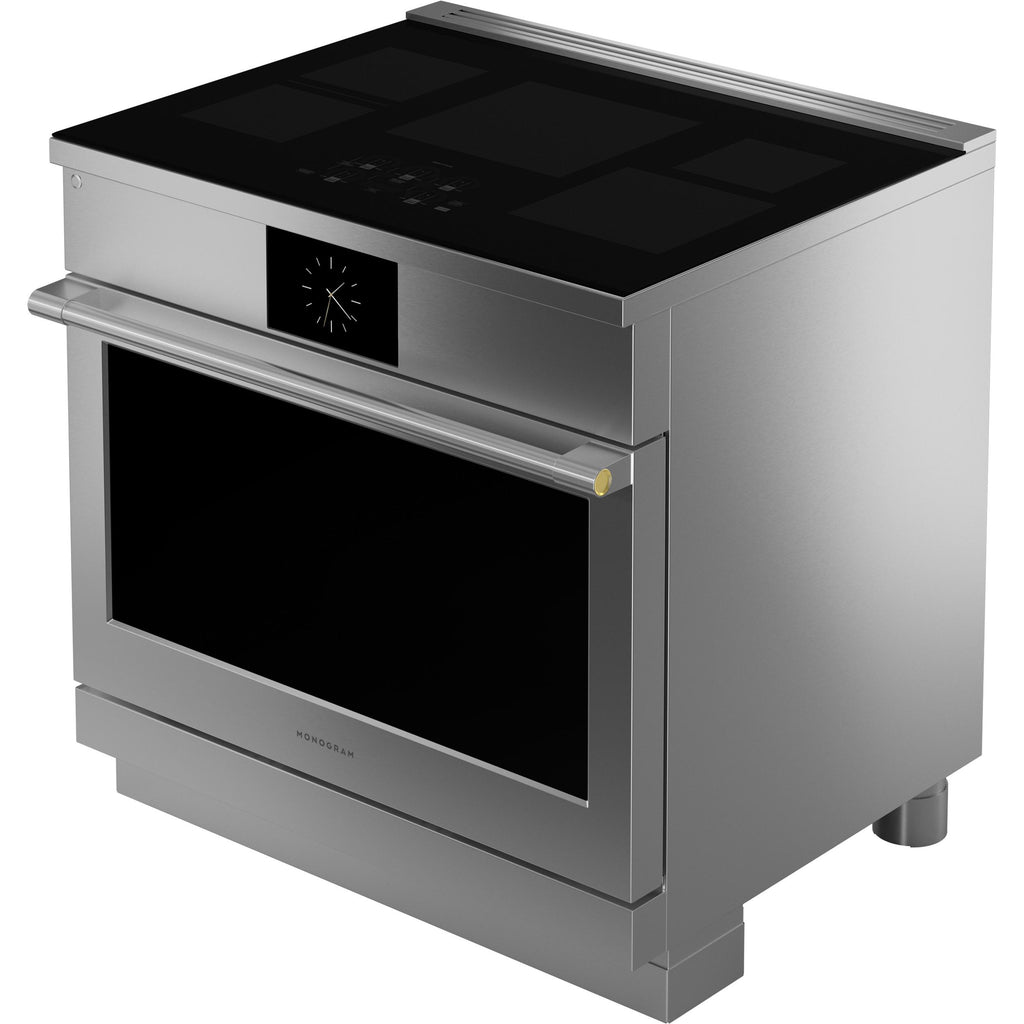  Monogram 36-inch Freestanding Induction Range with Wi-Fi Built-in ZHP365ETVSS IMAGE 4
