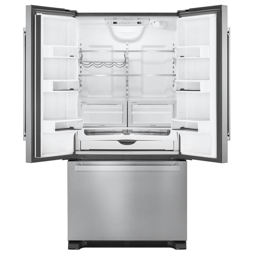  JennAir Noir 36-inch, 21.9 cu. ft. Freestanding French 3-Door Refrigerator with Ice Maker JFFCF72DKM IMAGE 3