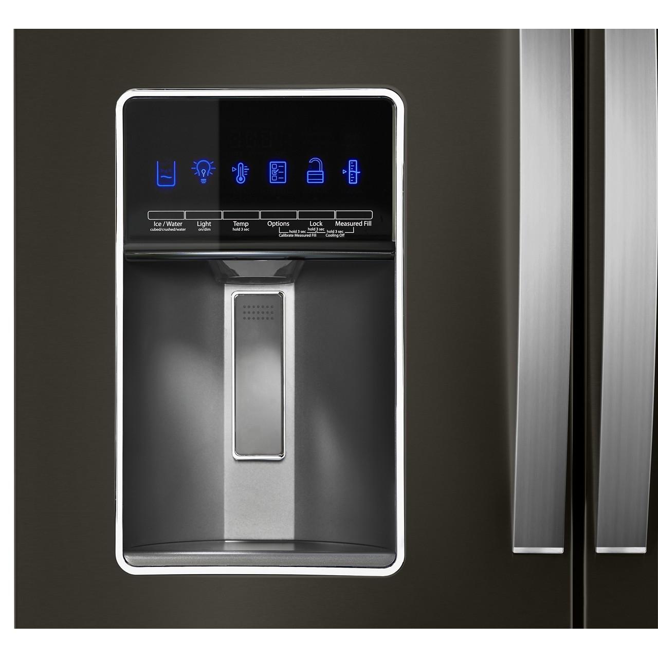  Whirlpool 36-inch, 26.2 cu. ft. French 4-Door Refrigerator with External Water and Ice Dispensing System WRMF7736PV IMAGE 4