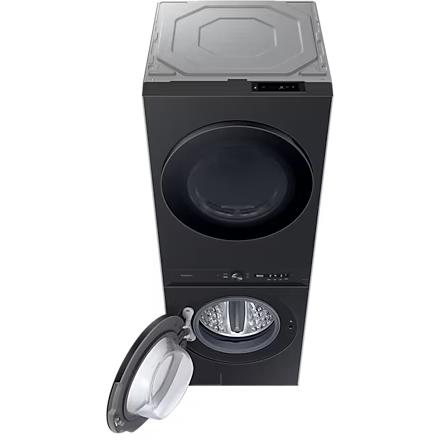 Samsung Bespoke 5.3 cu. ft. Stacked Washer/Dryer Electric Laundry Center Hub with Auto Dispenser WH46DBH550EVAC IMAGE 10
