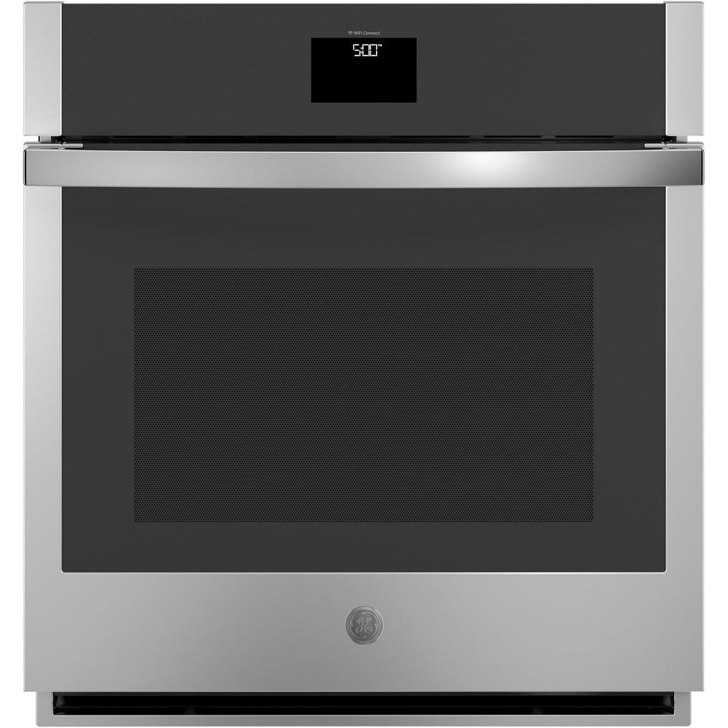  GE 27-inch, 4.3 cu. ft. Built-in Single Wall Oven with True European Convection JKS5000SVSS IMAGE 1