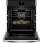  GE 27-inch, 4.3 cu. ft. Built-in Single Wall Oven with True European Convection JKS5000SVSS IMAGE 2