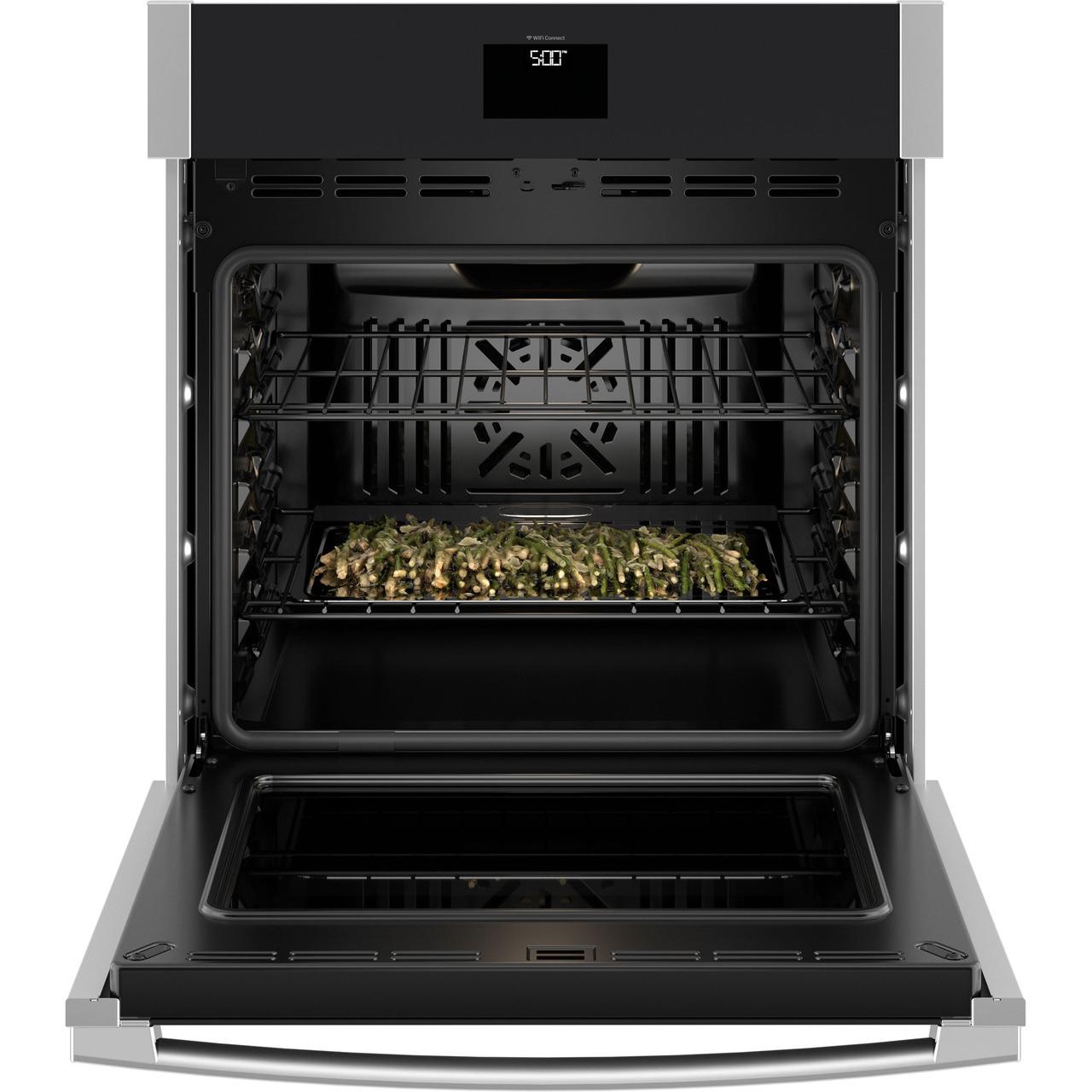  GE 27-inch, 4.3 cu. ft. Built-in Single Wall Oven with True European Convection JKS5000SVSS IMAGE 2