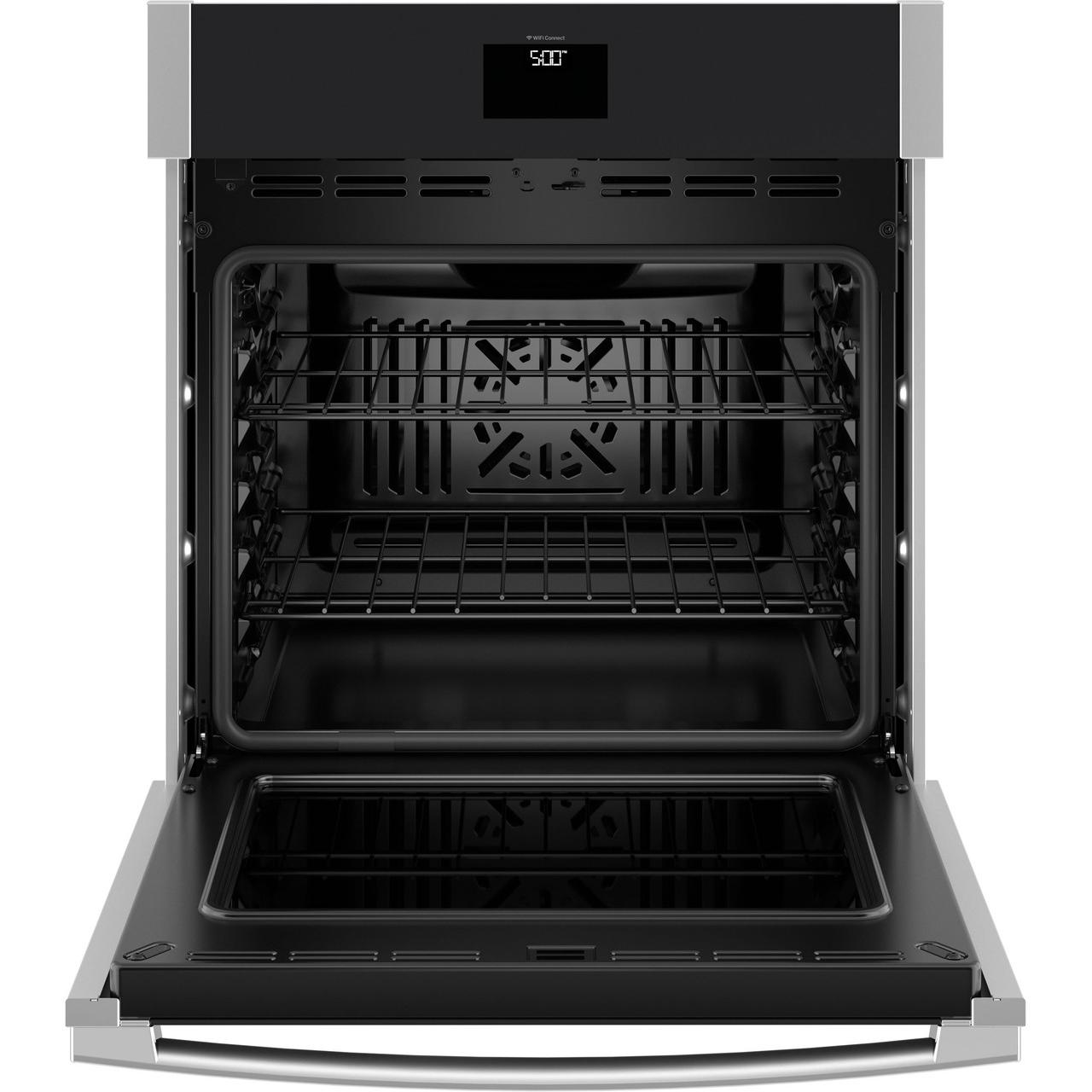  GE 27-inch, 4.3 cu. ft. Built-in Single Wall Oven with True European Convection JKS5000SVSS IMAGE 3