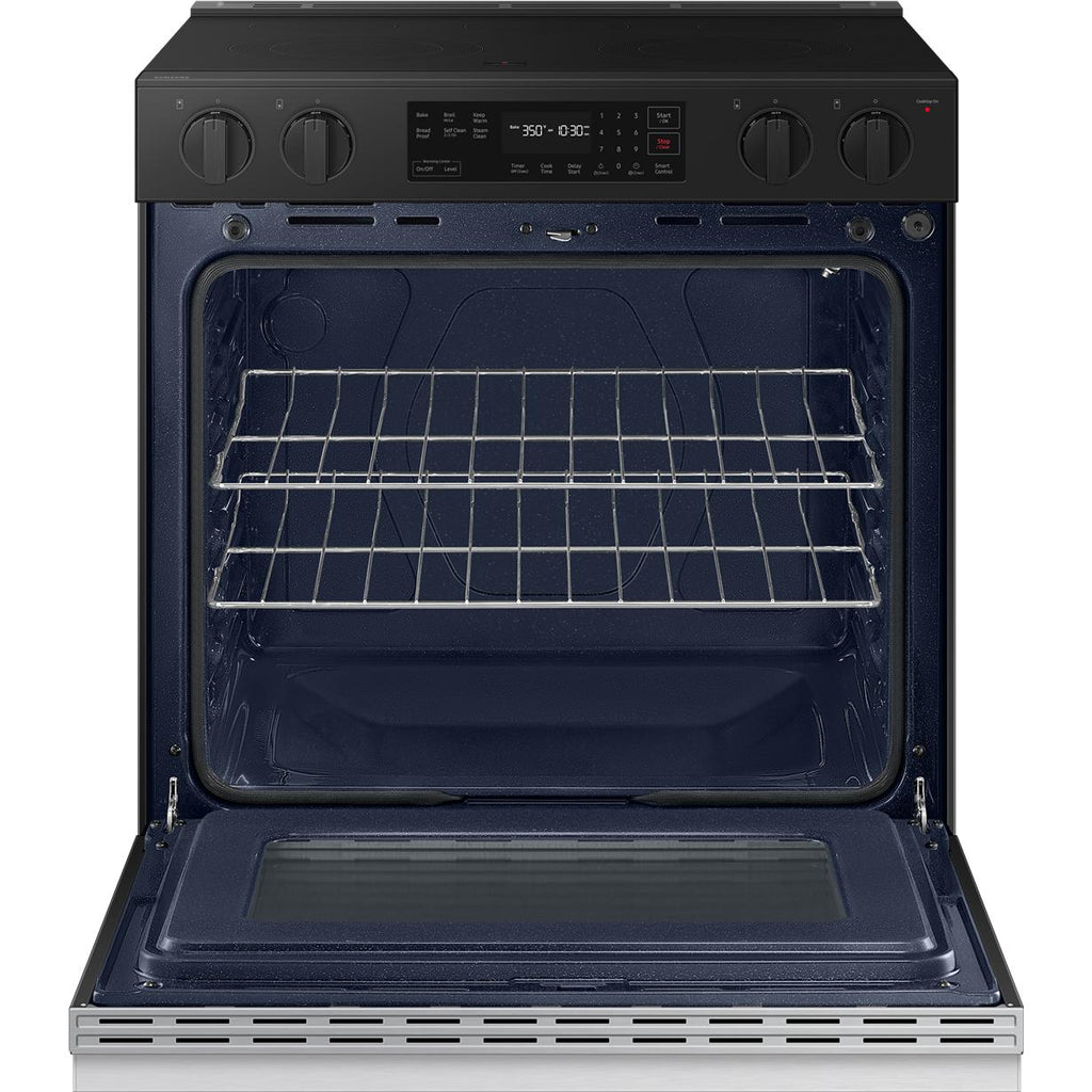  Samsung 6.3 cu. ft. Bespoke Smart Slide-In Electric Range NSE6DG8100SR/AC IMAGE 5