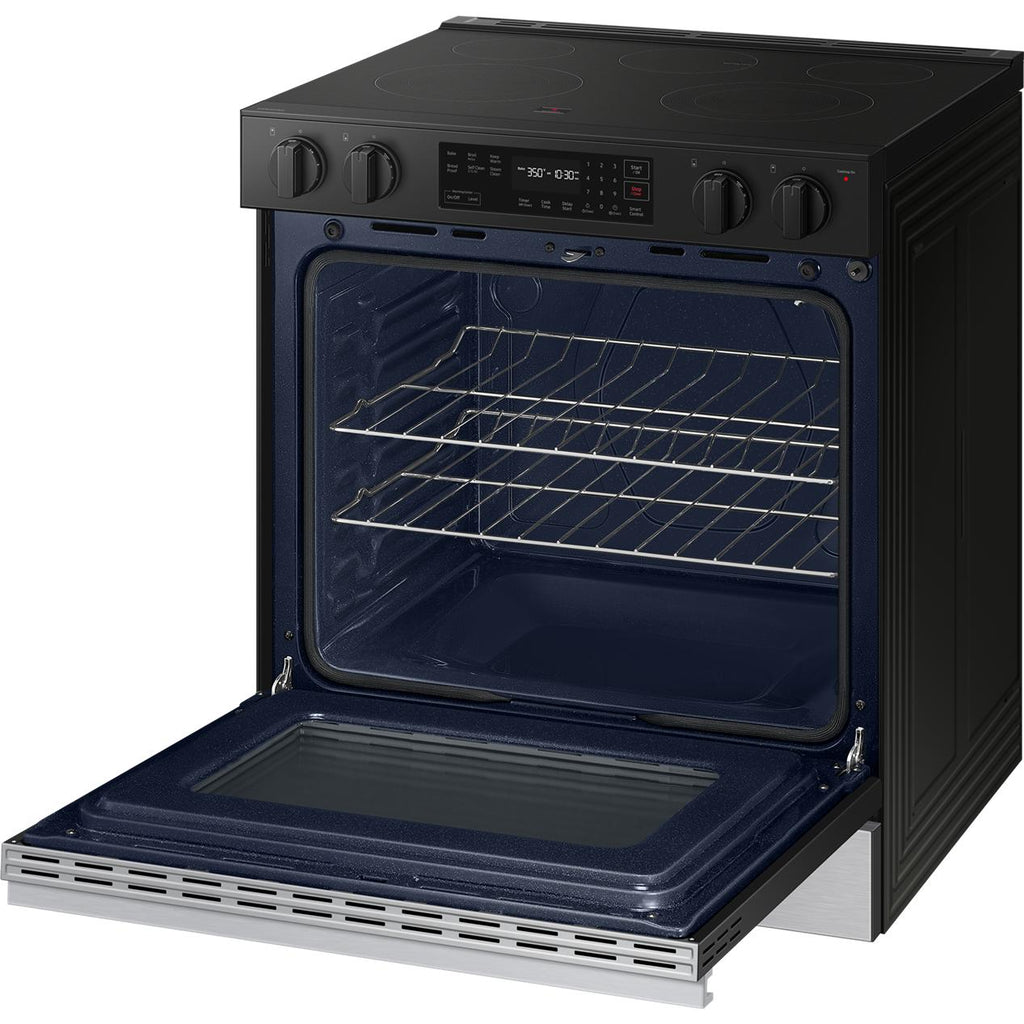  Samsung 6.3 cu. ft. Bespoke Smart Slide-In Electric Range NSE6DG8100SR/AC IMAGE 7