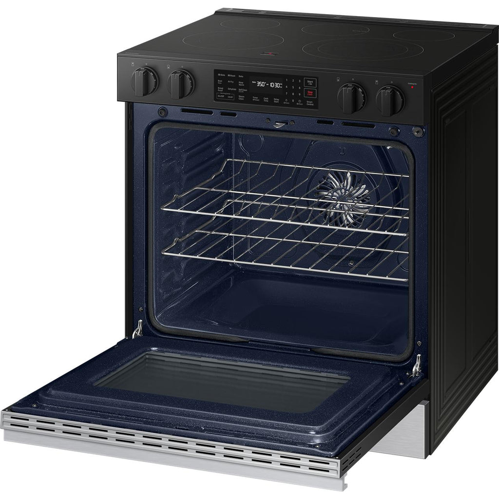  Samsung 6.3 cu. ft. Bespoke Smart Slide-In Electric Range NSE6DG8300SR/AC IMAGE 7