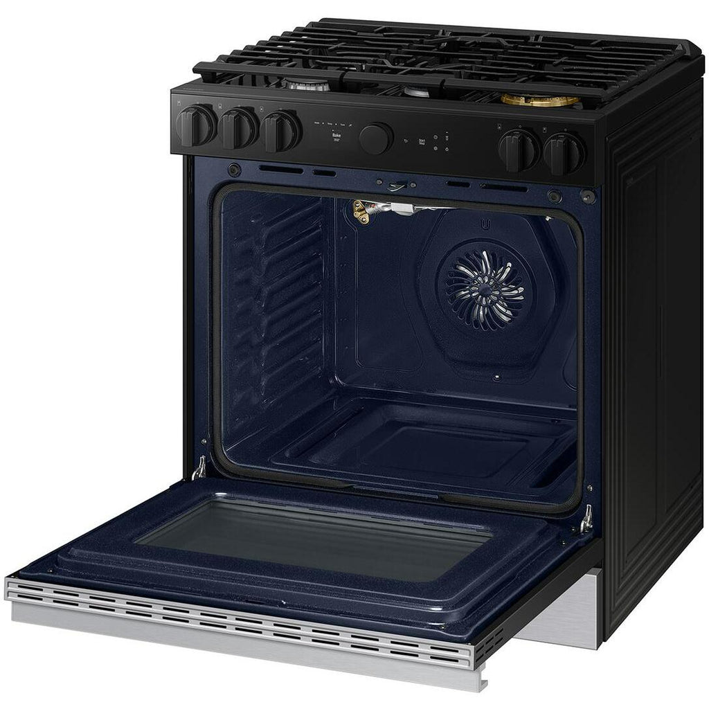  Samsung 6.0 cu. ft. Bespoke Smart Slide-In Gas Range NSG6DG8700SR/AA IMAGE 3