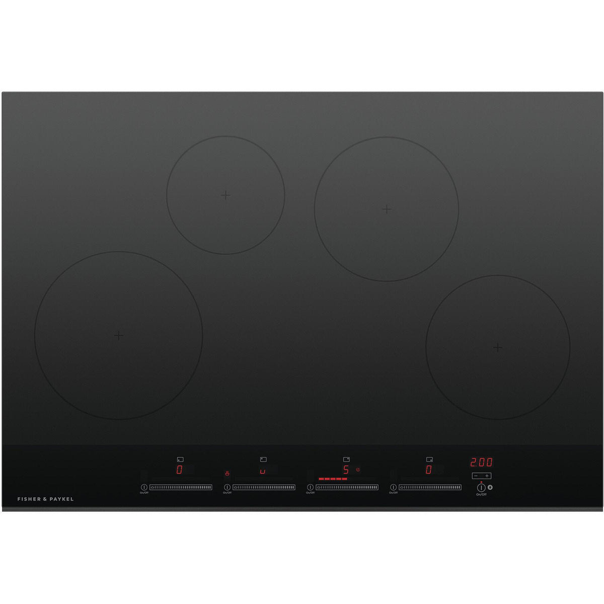  Fisher & Paykel 30-inch Built-in Electric Induction Cooktop with 4 Cooking Zones CI304DTB4SP IMAGE 1