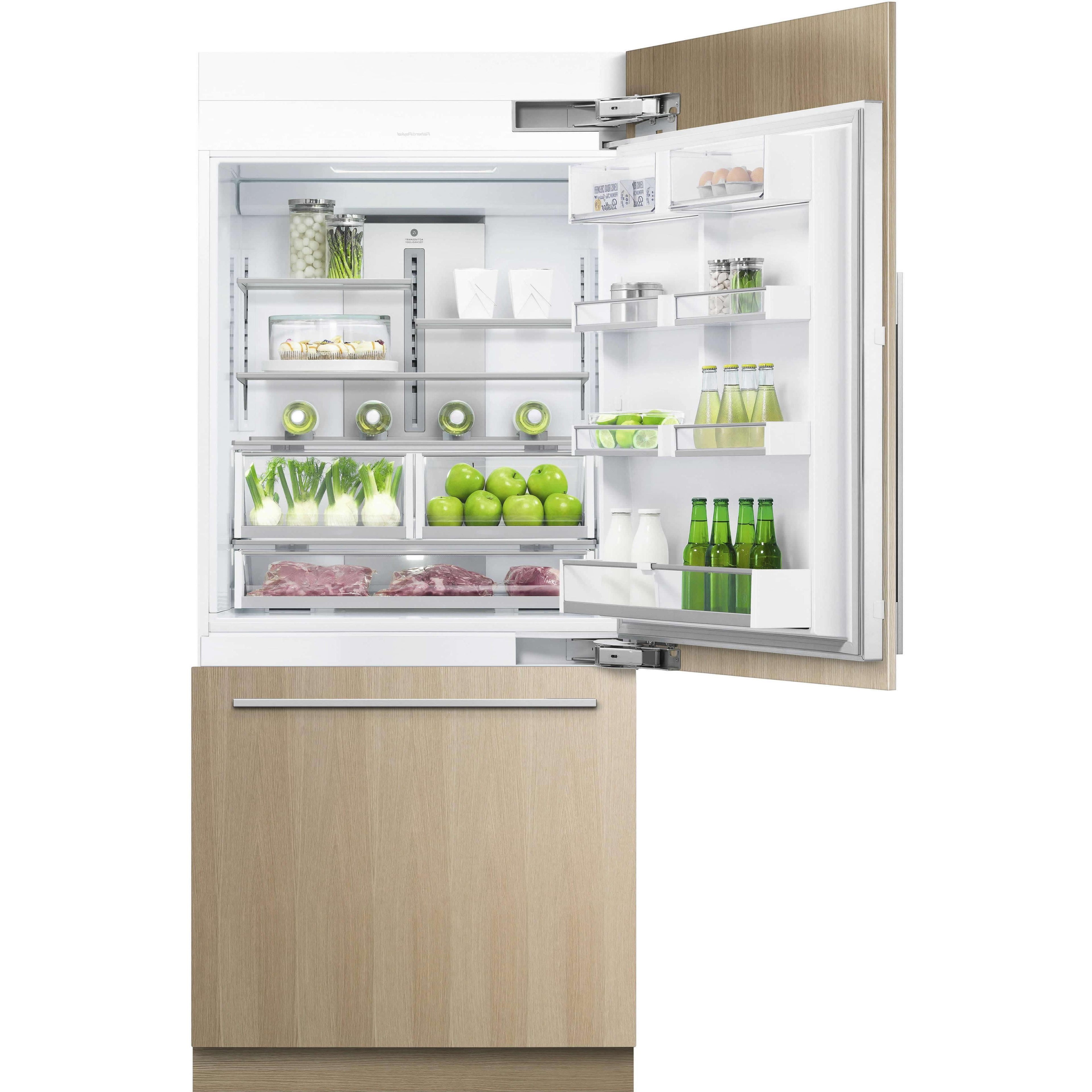  Fisher & Paykel 36-inch, 16.8 cu. ft. Built-in Bottom Freezer Refrigerator with ActiveSmart™ RS36W80RJ1NBSP IMAGE 2