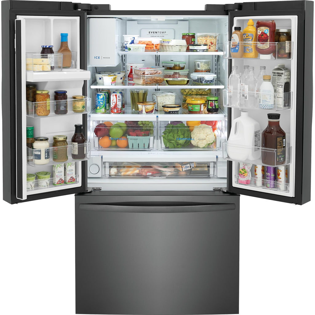  Frigidaire 36-inch, 27.8 cu. ft. French 3-Door Refrigerator with Dispenser FRFS2823ADBSP IMAGE 3